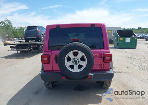 2021 Jeep Wrangler Unlimited Sport S 4X4 z USA, uszkodzony, nr VIN 1C4HJXDN1MW855355